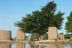 vie au bord du fleuve bani et en pays dogon