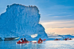 kayak express dans le sud du groenland