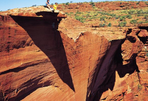 ayers rock et grande barrière de corail - paradis rouge et bleu