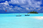 rihiveli, mer turquoise en longitude