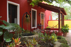 hacienda et bungalow au bord de l'eau