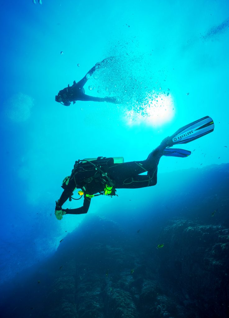 Plongée et exploration des fonds marins avec