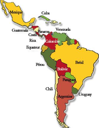 Source Carte : planete-latine.com