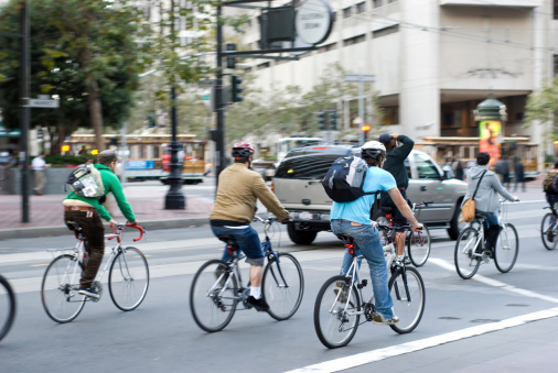 City bikers in San Francisco