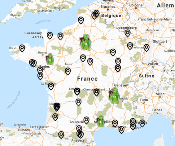 Carte ambassadeurs FDC en France