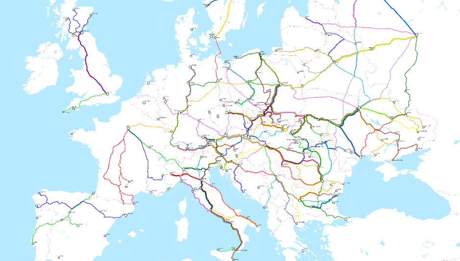 carte des trains de nuit en europe