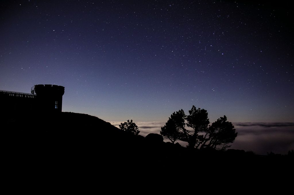 Illustration du ciel étoilé du Parc National des Cévennes, labellisé RICE (Réserve Internationale Ciel Etoilé).
